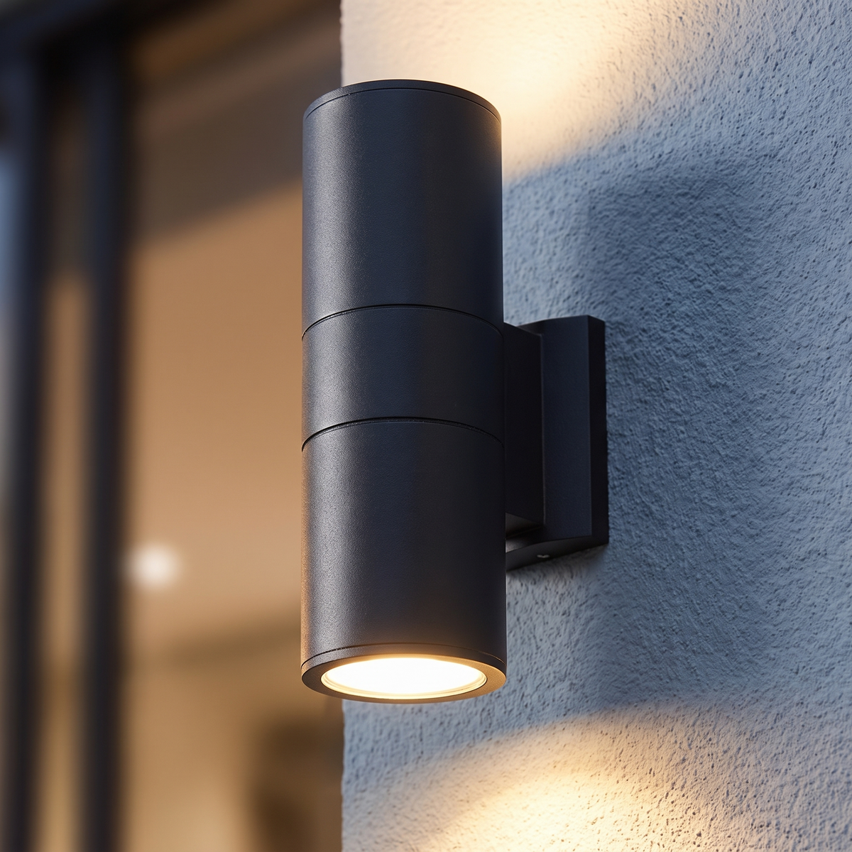 Close detail of the fixture body and its light aperture